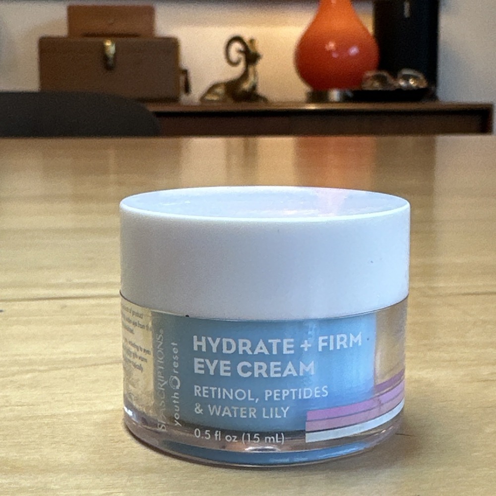 Spascriptions Hydrate + Firm Eye Cream w/ Retinol, Peptides & Water Lily #L4-NEW